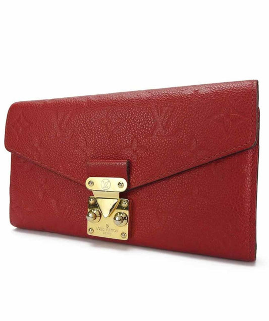 Portefeuille LV Monogram Empreinte long Rouge