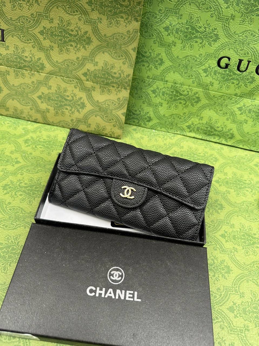 Portefeuille chanel noir